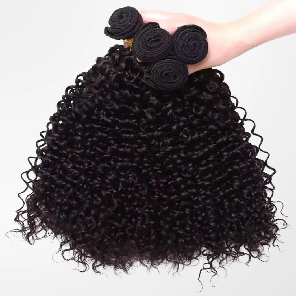 Natürliches Locken-Mega-Haar: Echthaar mit weicher Textur