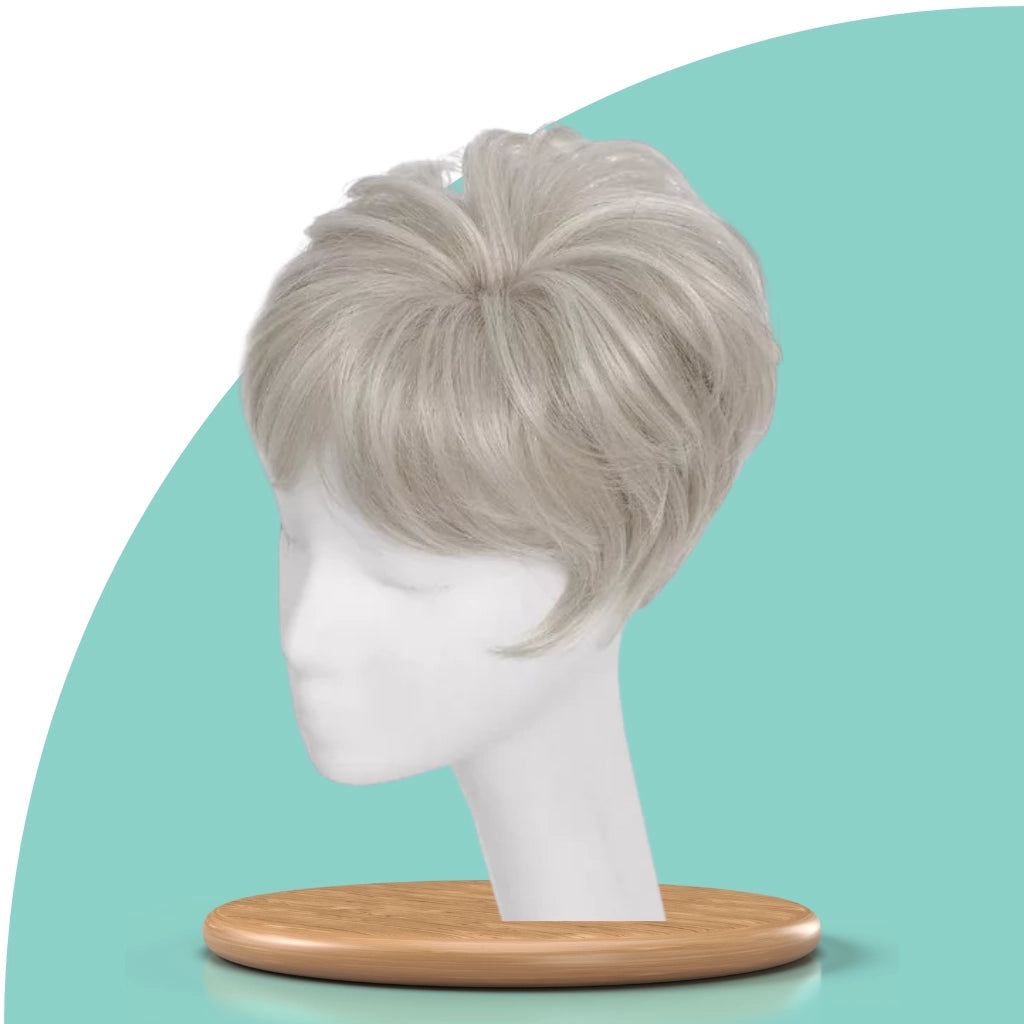 Top Closure - Natürlicher Haar-Topper Kurz | Bei Haarausfall und lichten Stellen