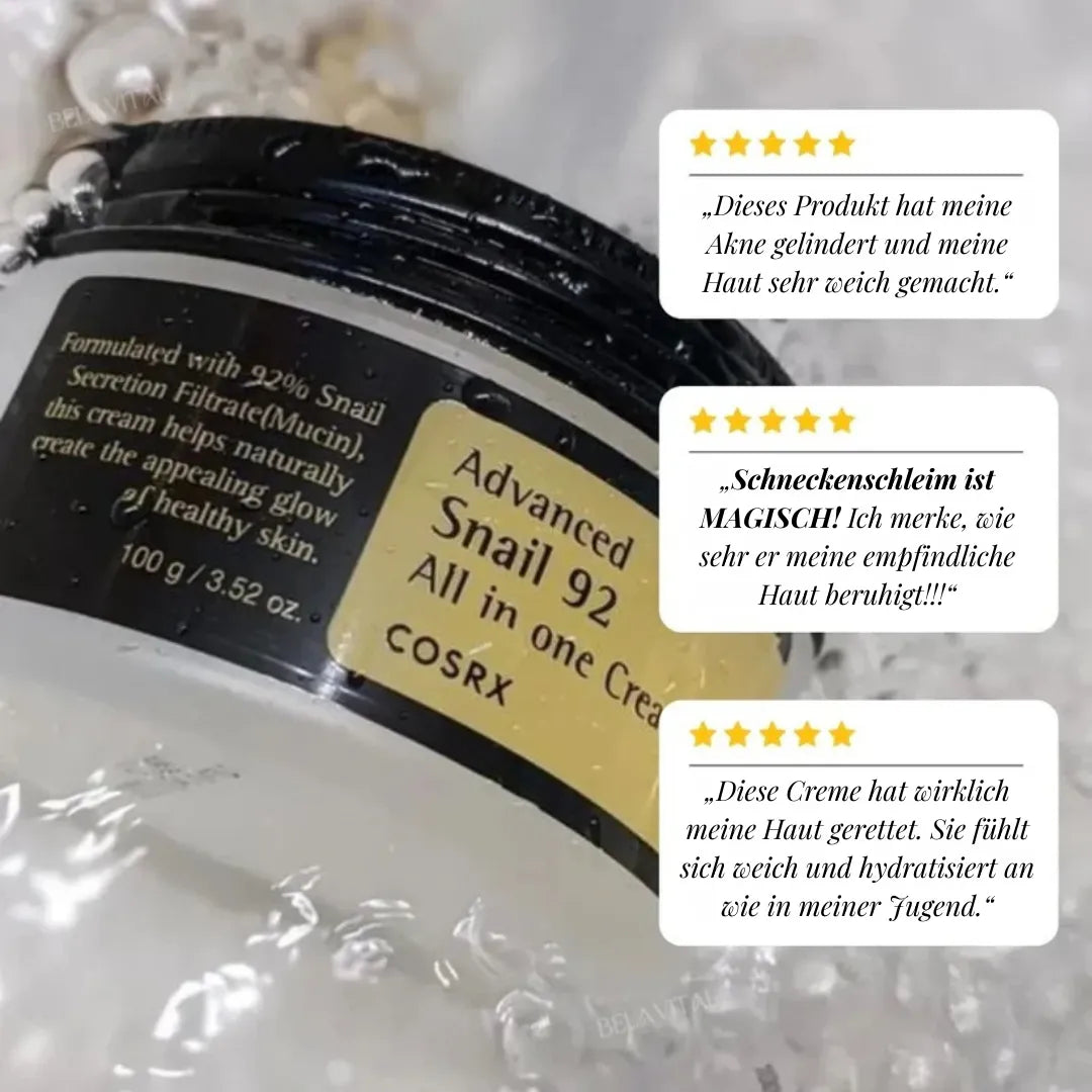 Koreanischer Schneckenschleim-Creme – Regeneration & Anti-Aging