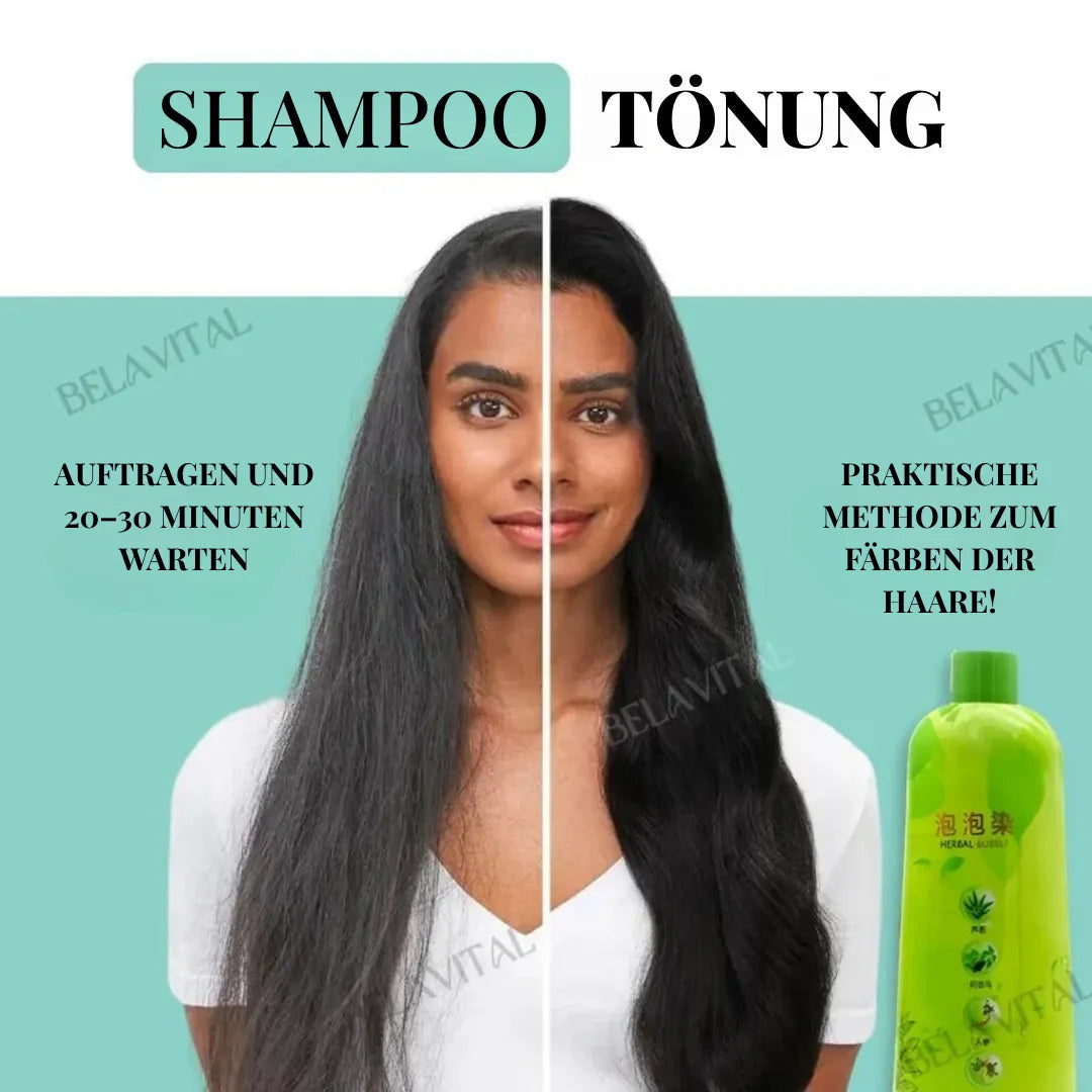 Magisches 3-in-1-Tönungs-Shampoo: Strahlende Farbe, Pflege & Glanz