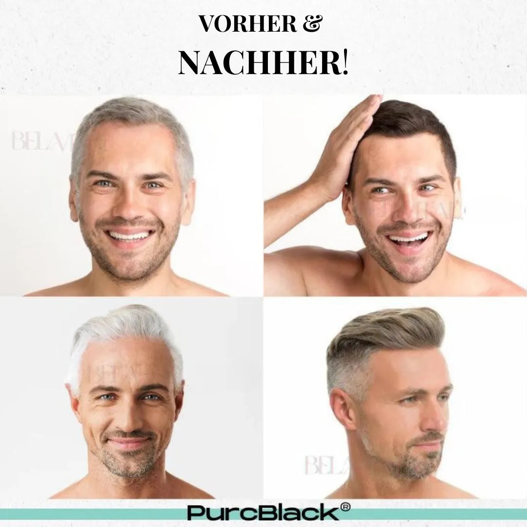 PurcBlack: Natürliches Shampoo zum Abdunkeln von Haar und Bart