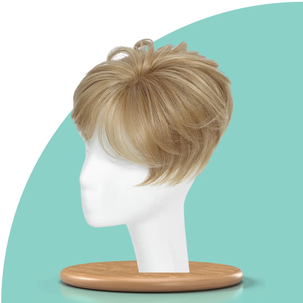 Top Closure - Natürlicher Haar-Topper Kurz | Bei Haarausfall und lichten Stellen