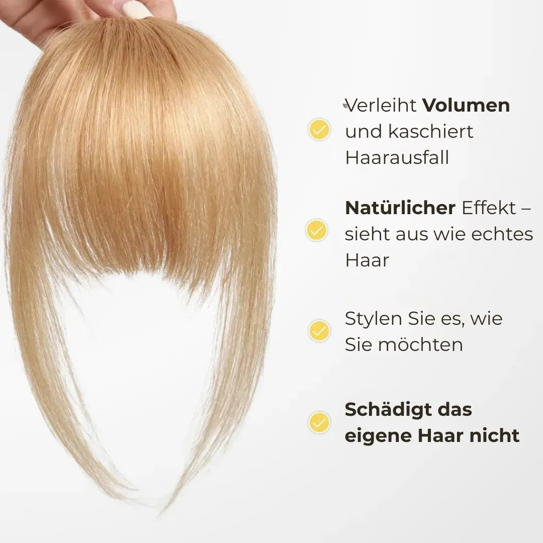 Clip-In Pony aus Echthaar mit 3D-Technologie | Sofortiger Look-Wechsel ohne Schneiden html Copiar Editar