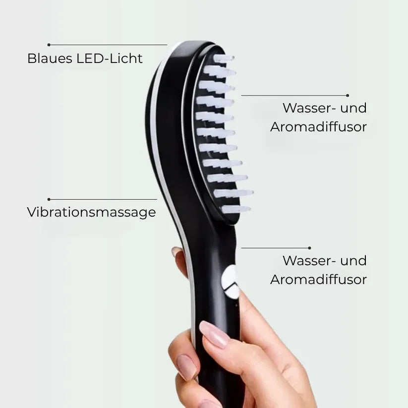 TheraBrush 4-in-1 – Anti-Haarausfall Bürste mit Licht-, Massage- & Aromatherapie