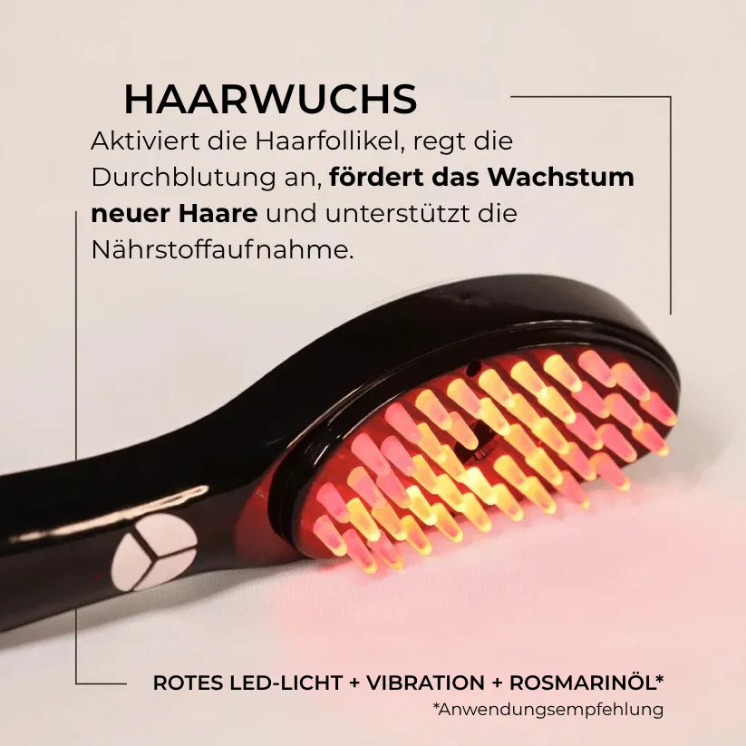 TheraBrush 4-in-1 – Anti-Haarausfall Bürste mit Licht-, Massage- & Aromatherapie