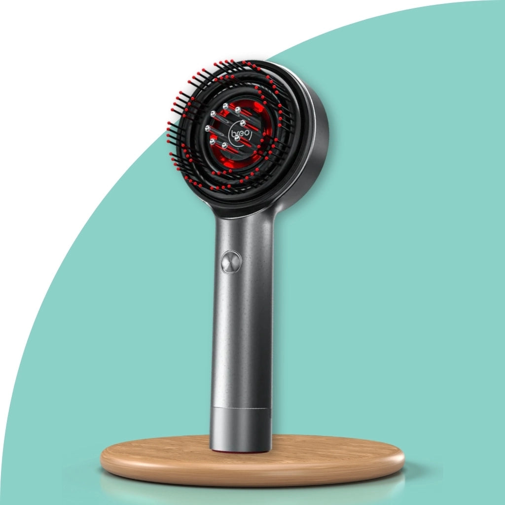 BreoBrush Licht-Therapie-Kamm: Massage & Diffusor für Haarwachstum