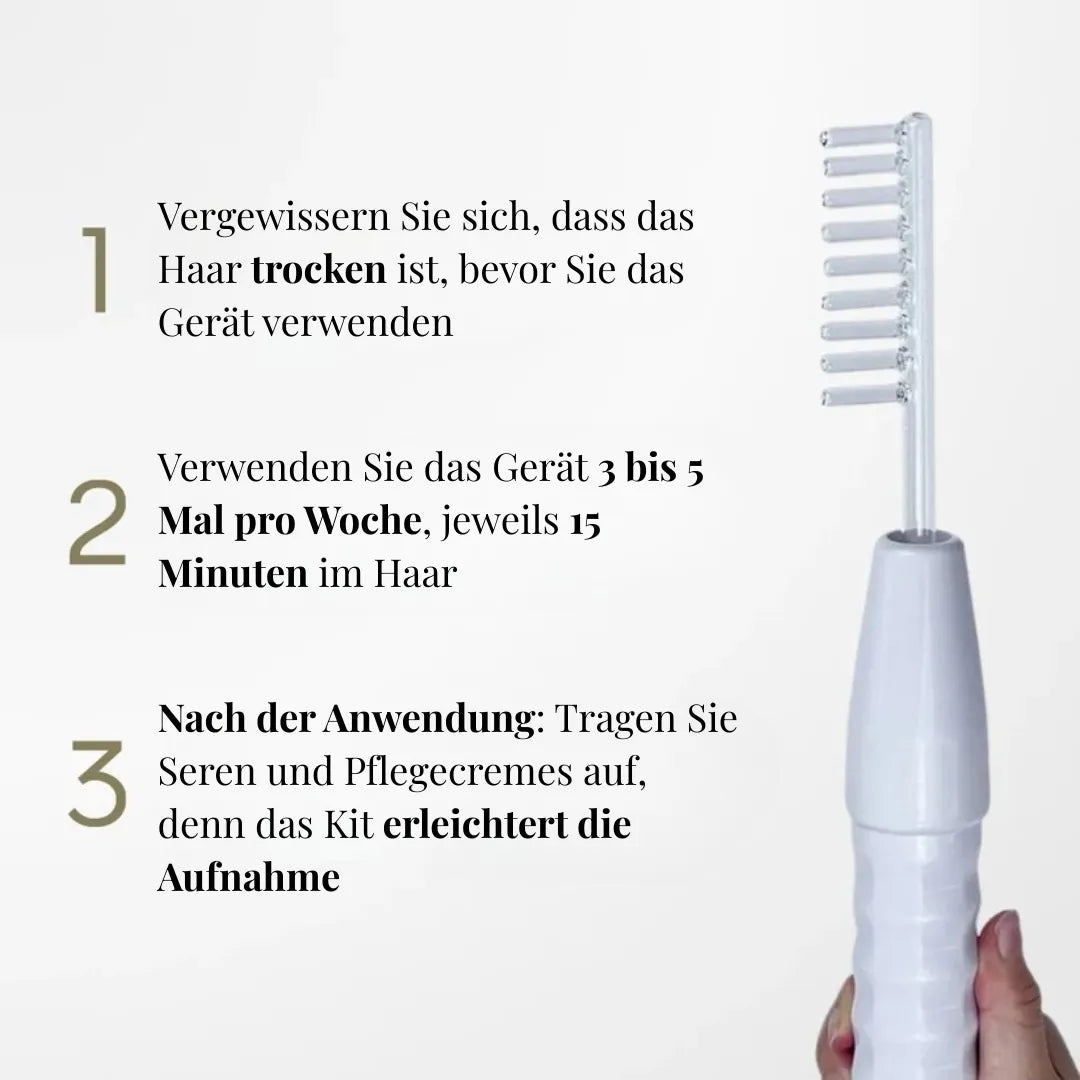 DermaCap® Hochfrequenz-Kit: Professionelle Haarbehandlung für Zuhause