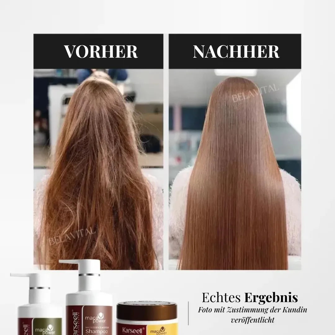 Karseell Komplett-Set: Shampoo, Spülung & Maske – Intensivpflege für trockenes und geschädigtes Haar