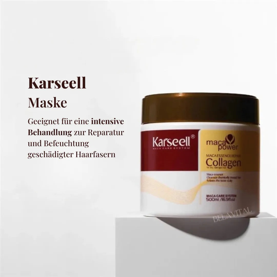 Karseell Komplett-Set: Shampoo, Spülung & Maske – Intensivpflege für trockenes und geschädigtes Haar