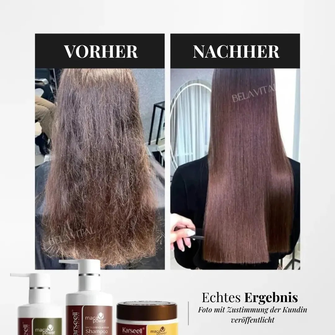Karseell Komplett-Set: Shampoo, Spülung & Maske – Intensivpflege für trockenes und geschädigtes Haar