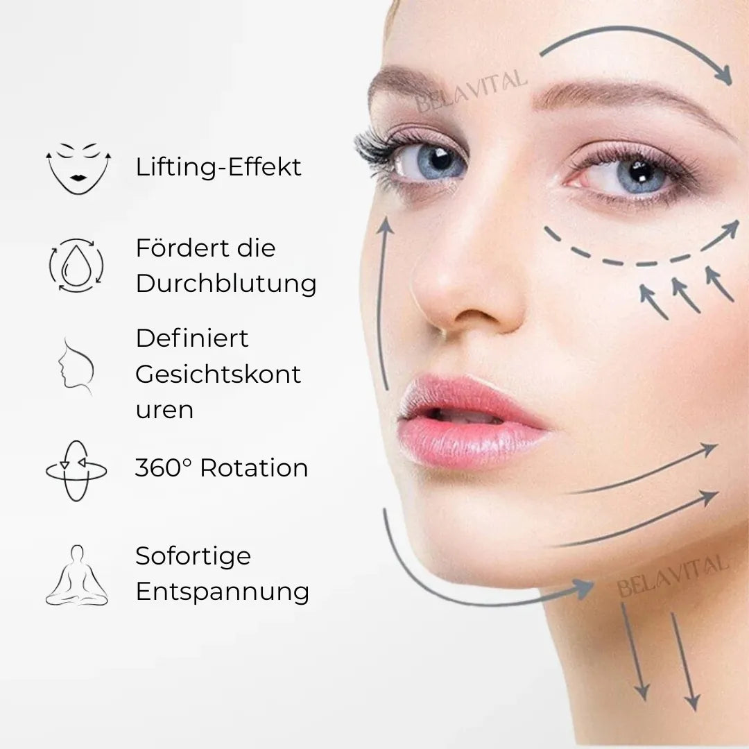 LED-Gesichtsmassager mit Lifting-Effekt – Gegen Falten & Doppelkinn