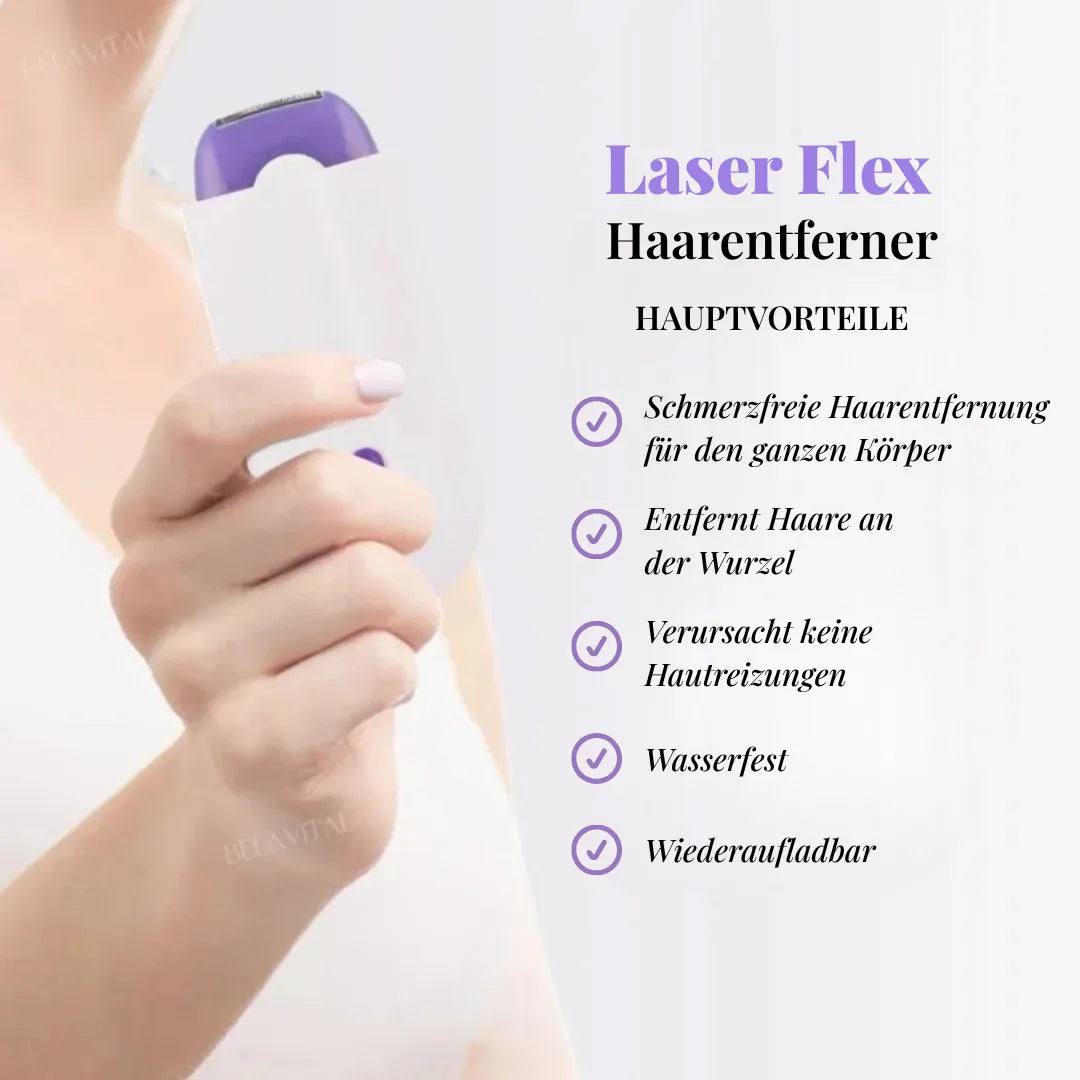 LaserFlex Haarentferner – Schmerzfreie Depilation + Gratisgeschenk