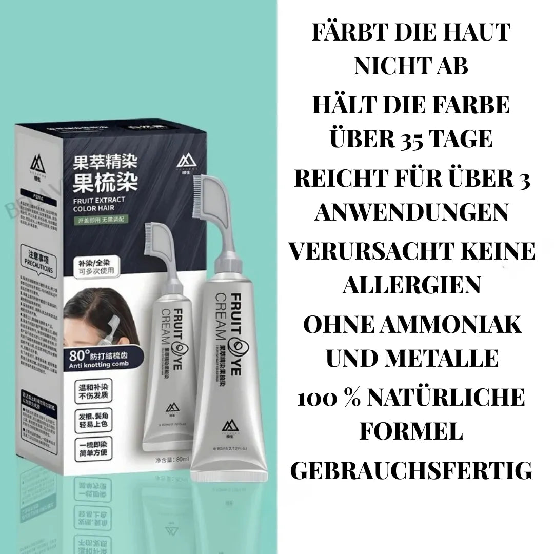 NaturiColor Haarfarbe ohne Ammoniak + Kamm als Geschenk
