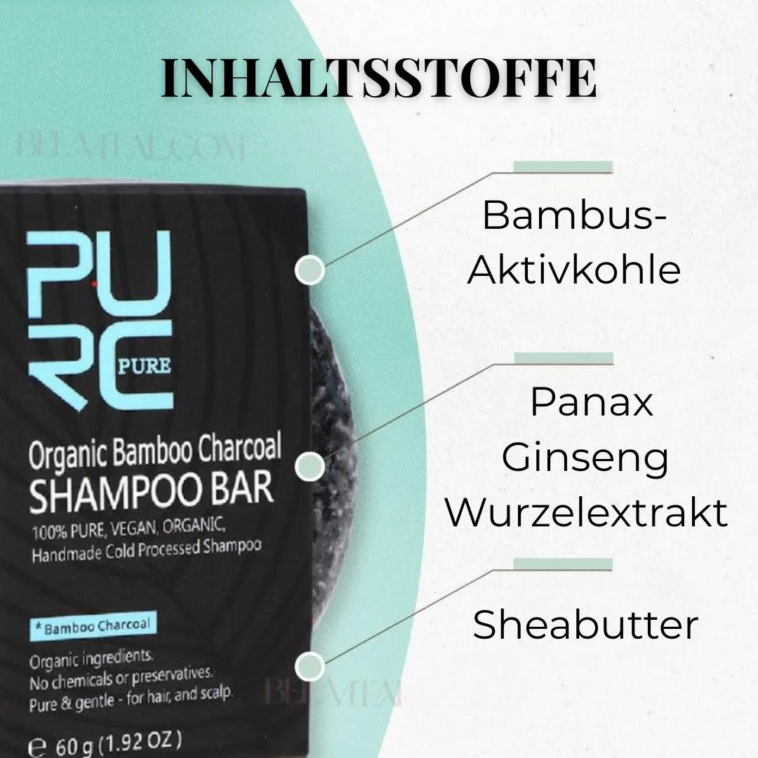 PurcBlack: Natürliches Shampoo zum Abdunkeln von Haar und Bart