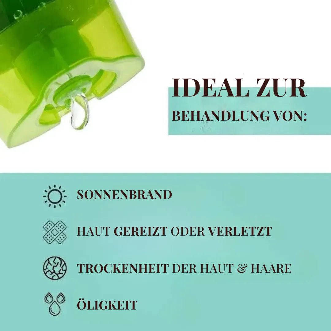 Reines Aloe Vera Gel – Für Gesicht & Haare | 100 % Natur