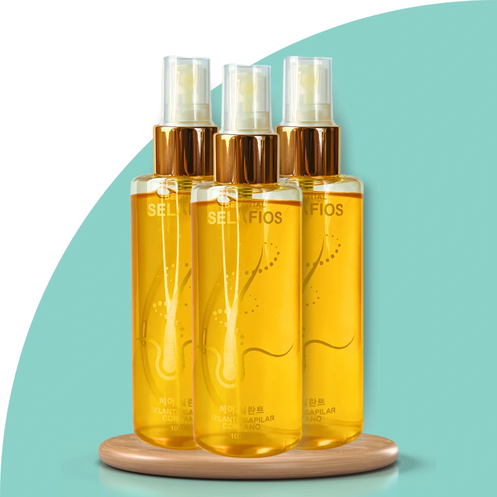 SelaFios Hitzeschutzspray 10-in-1 | Glanz, Pflege & Anti-Frizz für strapaziertes Haar